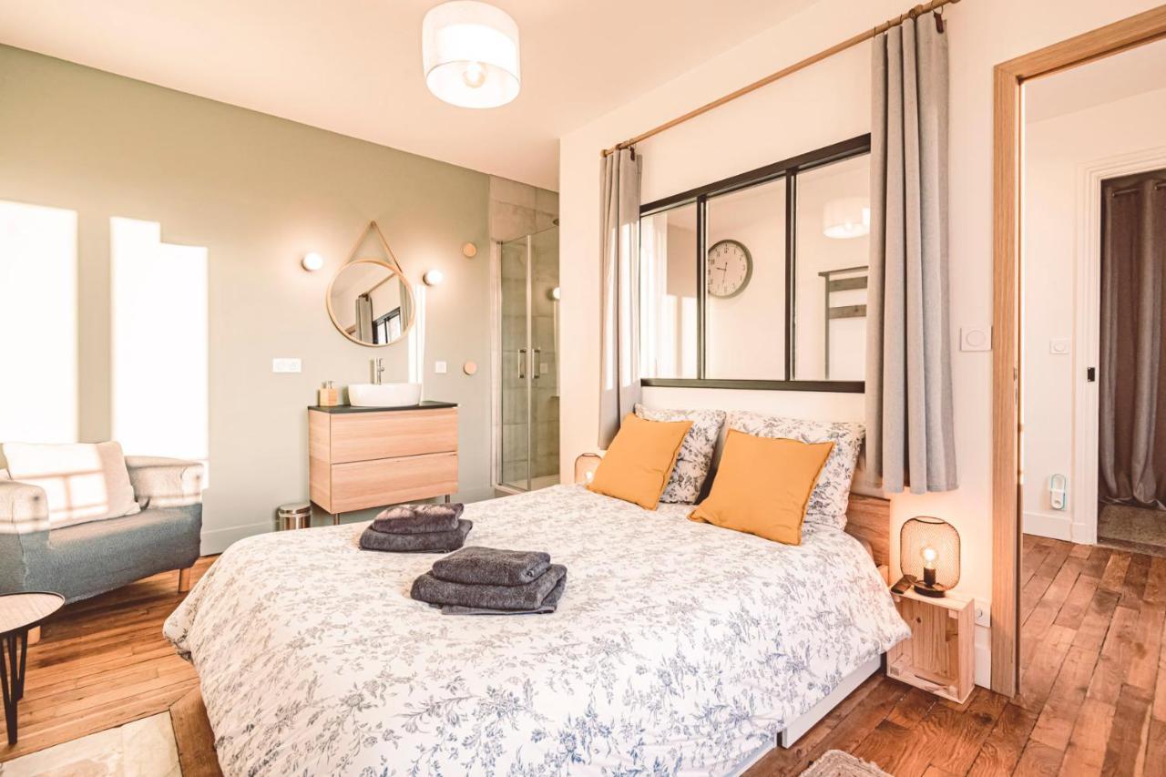 Charme De L'Ancien Pour Cet Appartement Entierement Renove Dans L'Hypercentre De Reims Bagian luar foto