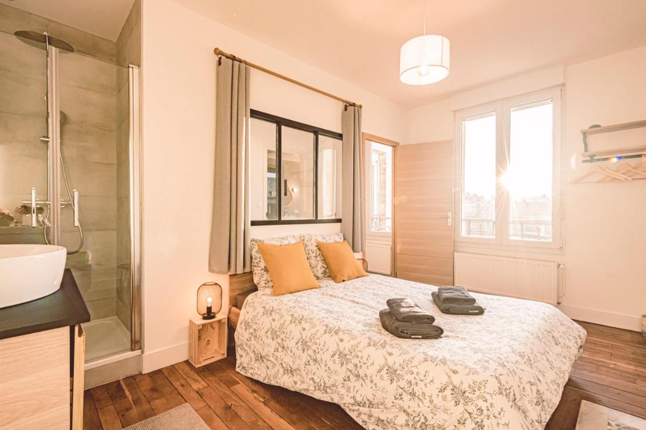 Charme De L'Ancien Pour Cet Appartement Entierement Renove Dans L'Hypercentre De Reims Bagian luar foto